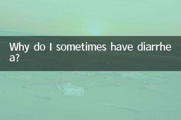 Por que às vezes tenho diarreia?