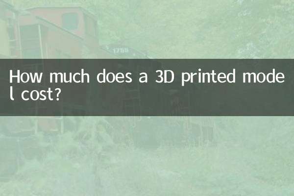 3D پرنٹ شدہ ماڈل کی قیمت کتنی ہے؟