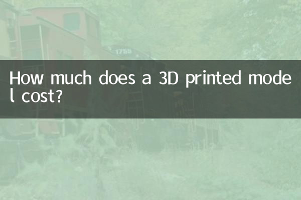 3D پرنٹ شدہ ماڈل کی قیمت کتنی ہے؟