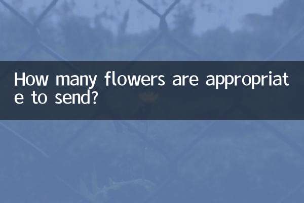 How many flowers are appropriate to send?