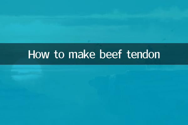 How to make beef tendon
