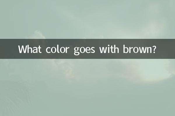 What color goes with brown?