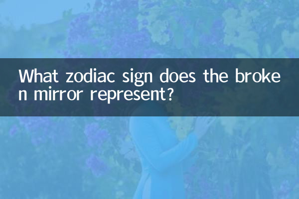 Quale segno zodiacale rappresenta lo specchio rotto?
