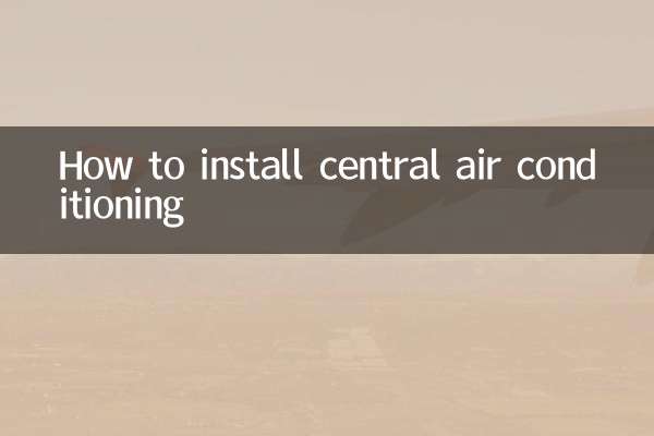 How to install central air conditioning