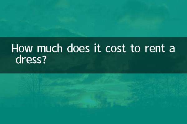 Wie viel kostet es, ein Kleid zu mieten?