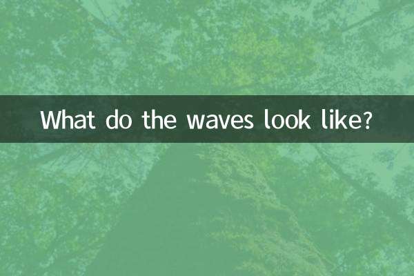 لہریں کس طرح نظر آتی ہیں؟