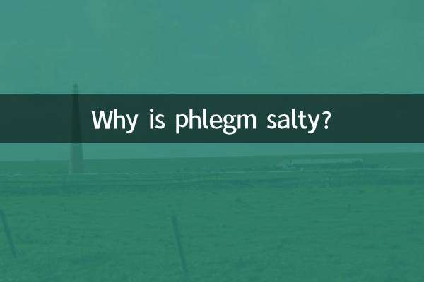 痰是鹹的是什麼原因