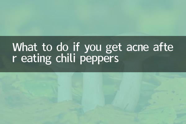 Que faire si vous avez de l'acné après avoir mangé des piments
