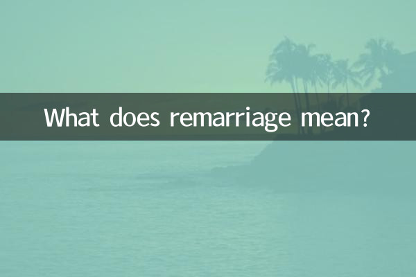¿Qué significa volver a casarse?