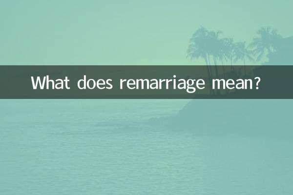 Was bedeutet Wiederverheiratung?