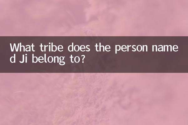 A que tribo pertence a pessoa chamada Ji?