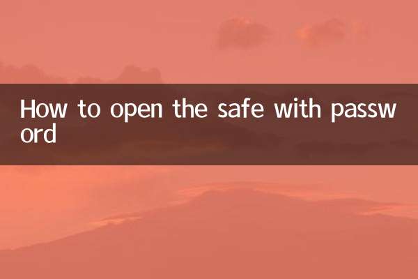 Come aprire la cassaforte con password