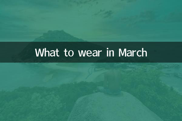 Was man im März anziehen sollte