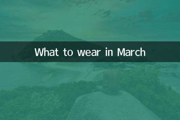 Was man im März anziehen sollte
