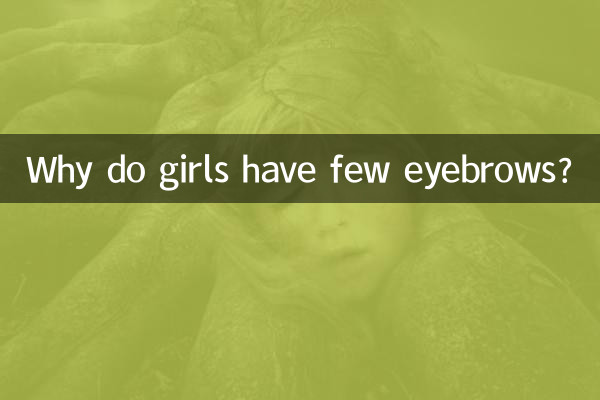 Warum haben Mädchen wenige Augenbrauen?