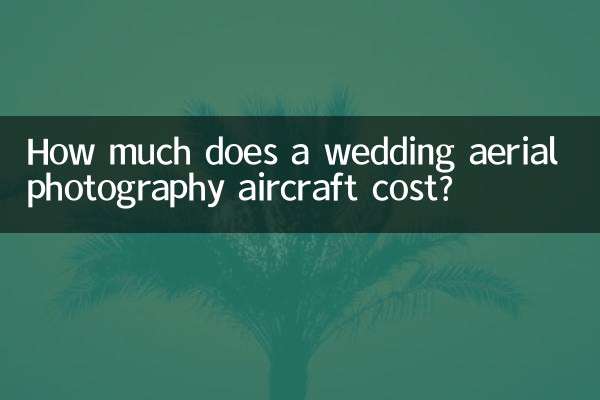 ¿Cuánto cuesta un avión de fotografía aérea de bodas?
