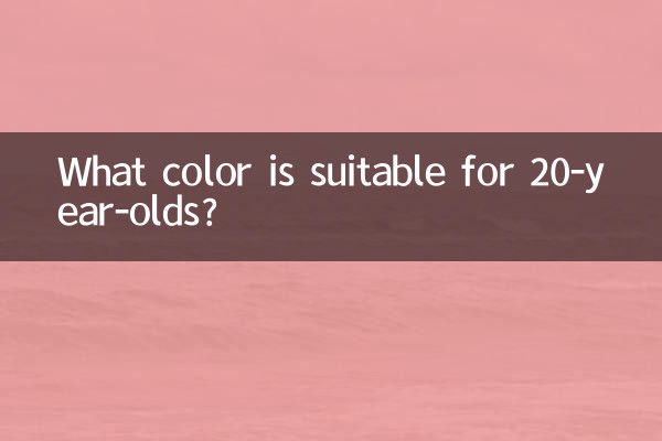 ¿Qué color es adecuado para jóvenes de 20 años?