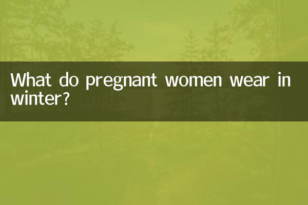 ¿Qué visten las mujeres embarazadas en invierno?