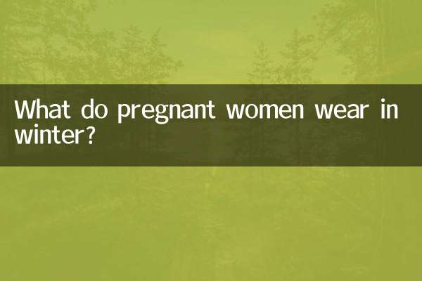 ¿Qué visten las mujeres embarazadas en invierno?