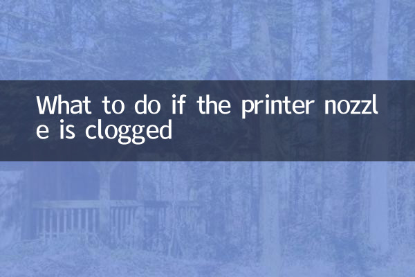 What to do if the printer nozzle is clogged