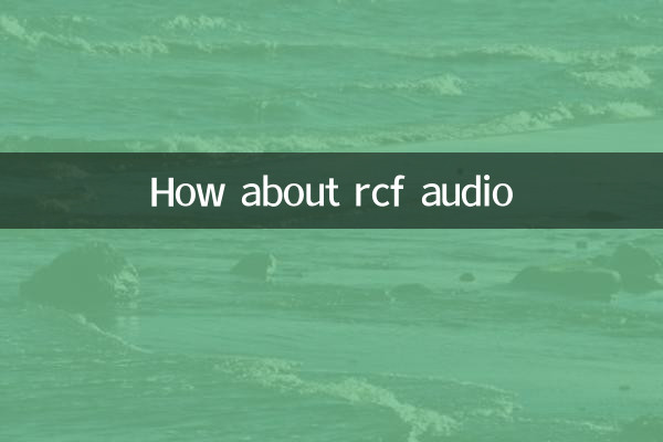 ¿Qué tal el audio rcf?