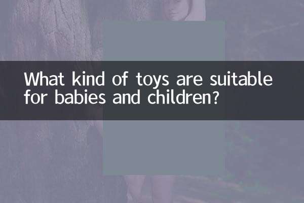 Quels types de jouets conviennent aux bébés et aux enfants ?