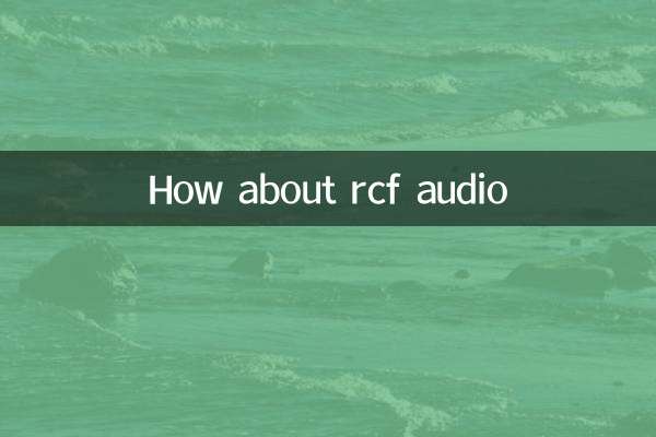 ¿Qué tal el audio rcf?