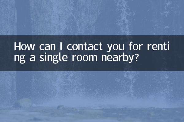 How can I contact you for renting a single room nearby?