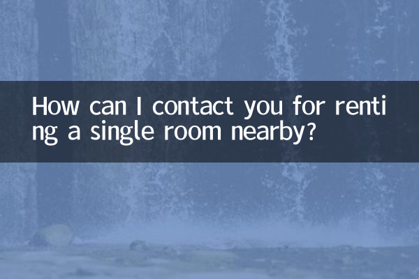 How can I contact you for renting a single room nearby?