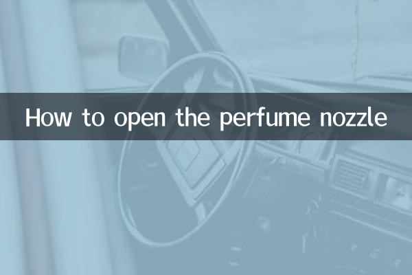 So öffnen Sie die Parfümdüse