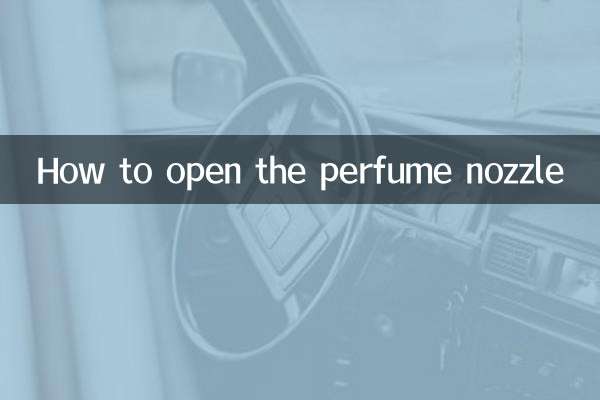 So öffnen Sie die Parfümdüse