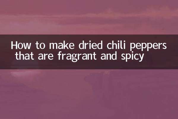 طرز تهیه فلفل چیلی خشک معطر و تند