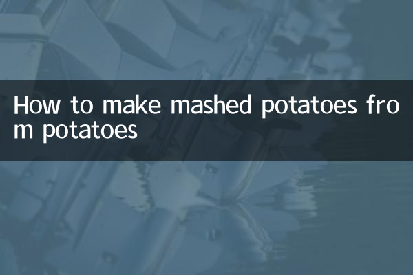 طرز تهیه پوره سیب زمینی از سیب زمینی