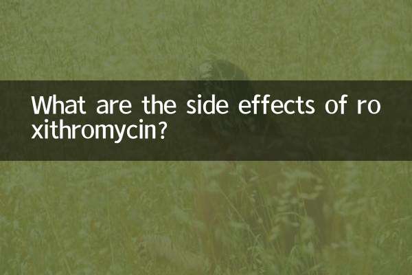 What are the side effects of roxithromycin?