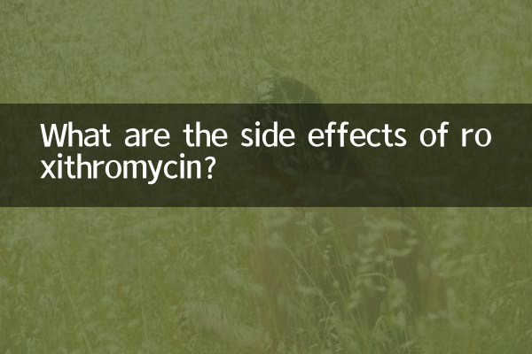What are the side effects of roxithromycin?