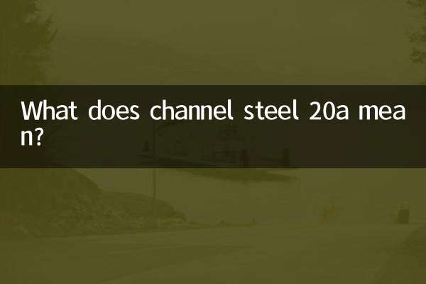 Que signifie l'acier canal 20a ?
