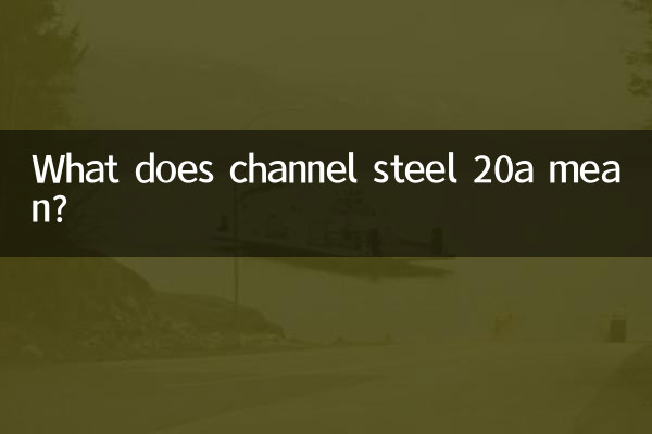 کانال فولادی 20a به چه معناست؟