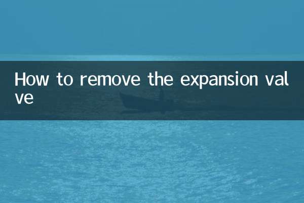 Come rimuovere la valvola di espansione
