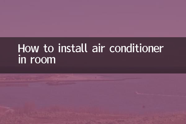 نحوه نصب کولر گازی در اتاق