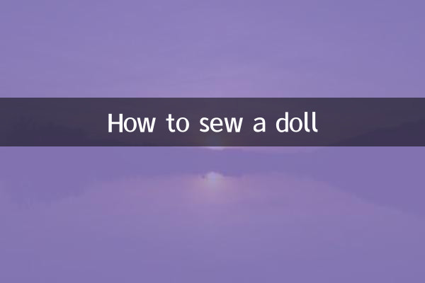 Como costurar uma boneca