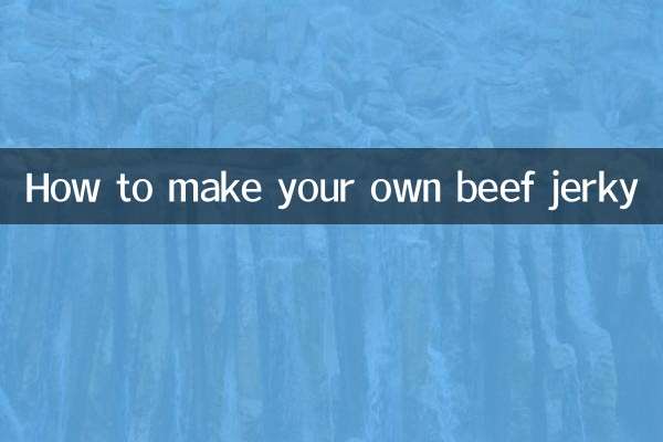 나만의 육포 만드는 법