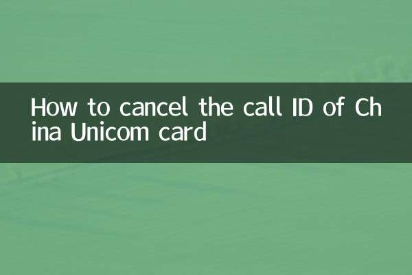 How to cancel the call ID of China Unicom card