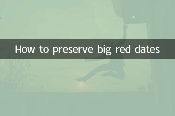 How to preserve big red dates