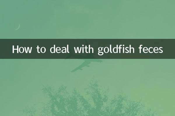 How to deal with goldfish feces