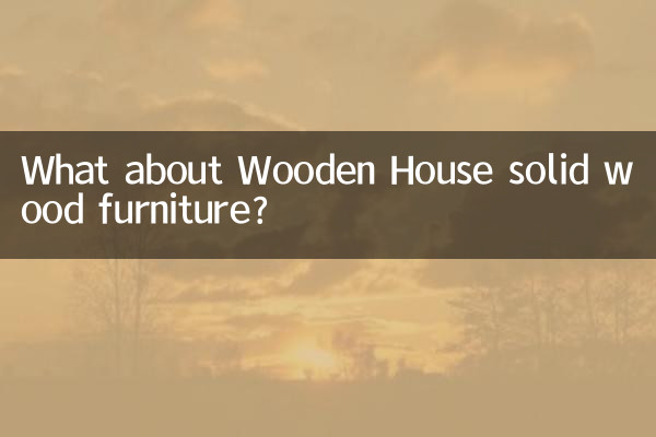 Wooden House 원목 가구는 어떻습니까?