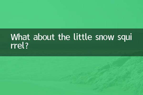 What about the little snow squirrel?