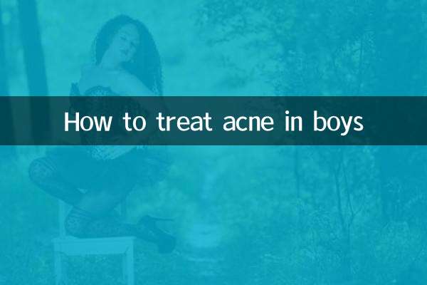 Come curare l'acne nei ragazzi