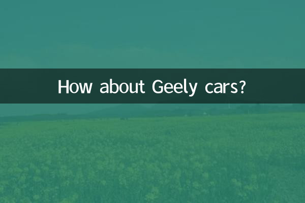 Che ne dici delle auto Geely?