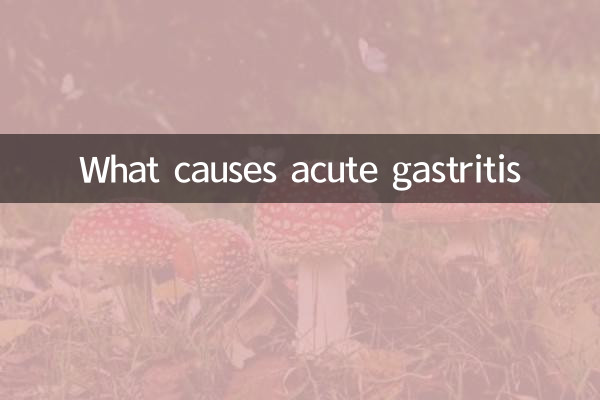 Was verursacht akute Gastritis?