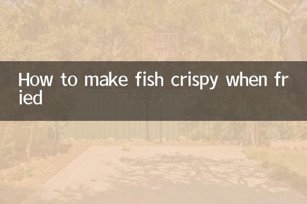 Wie man frittierten Fisch knusprig macht